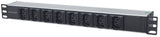 Multipresa montaggio a rack 19" 1U 8 uscite C13 con passacavo Image 1