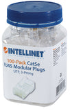 Plug modulari Cat5e RJ45 Confezione da 100 pezzi Packaging Image 2