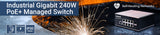 Switch industriale Web-Managed 8 porte Ggiabit Ethernet PoE+ con 2 porte SFP Image 10