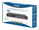 Switch 24 porte Web-Managed Gigabit Ethernet con 2 porte SFP Packaging Image 2