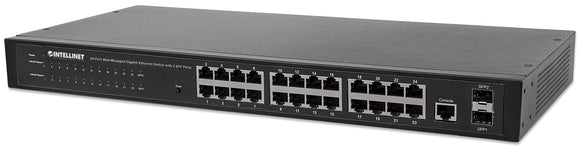 Switch 24 porte Web-Managed Gigabit Ethernet con 2 porte SFP Image 1