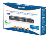Switch Gigabit Ethernet 16 Porte PoE+ Web-Managed con 2 porte SFP Packaging Image 2