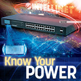 24-Port Gigabit Ethernet PoE + Switch con 2 porte SFP e Display LCD Image 8
