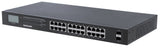 24-Port Gigabit Ethernet PoE + Switch con 2 porte SFP e Display LCD Image 1