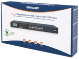 Switch Gigabit Ethernet PoE + 16 porte con 2 porte SFP e Display LCD Packaging Image 2