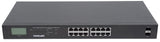 Switch Gigabit Ethernet PoE + 16 porte con 2 porte SFP e Display LCD Image 4