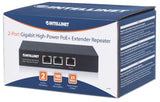 Ripetitore PoE+ Extender ad alta potenza 2 porte Gigabit Packaging Image 2