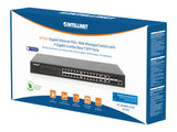 Switch 24 Porte Gigabit Ethernet PoE+ Web-Managed con 4 porte Gigabit Combo Base-T/SFP  Packaging Image 2