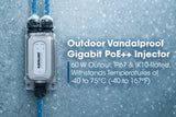 Iniettore Gigabit Ultra PoE Antivandalo da esterno Image 15