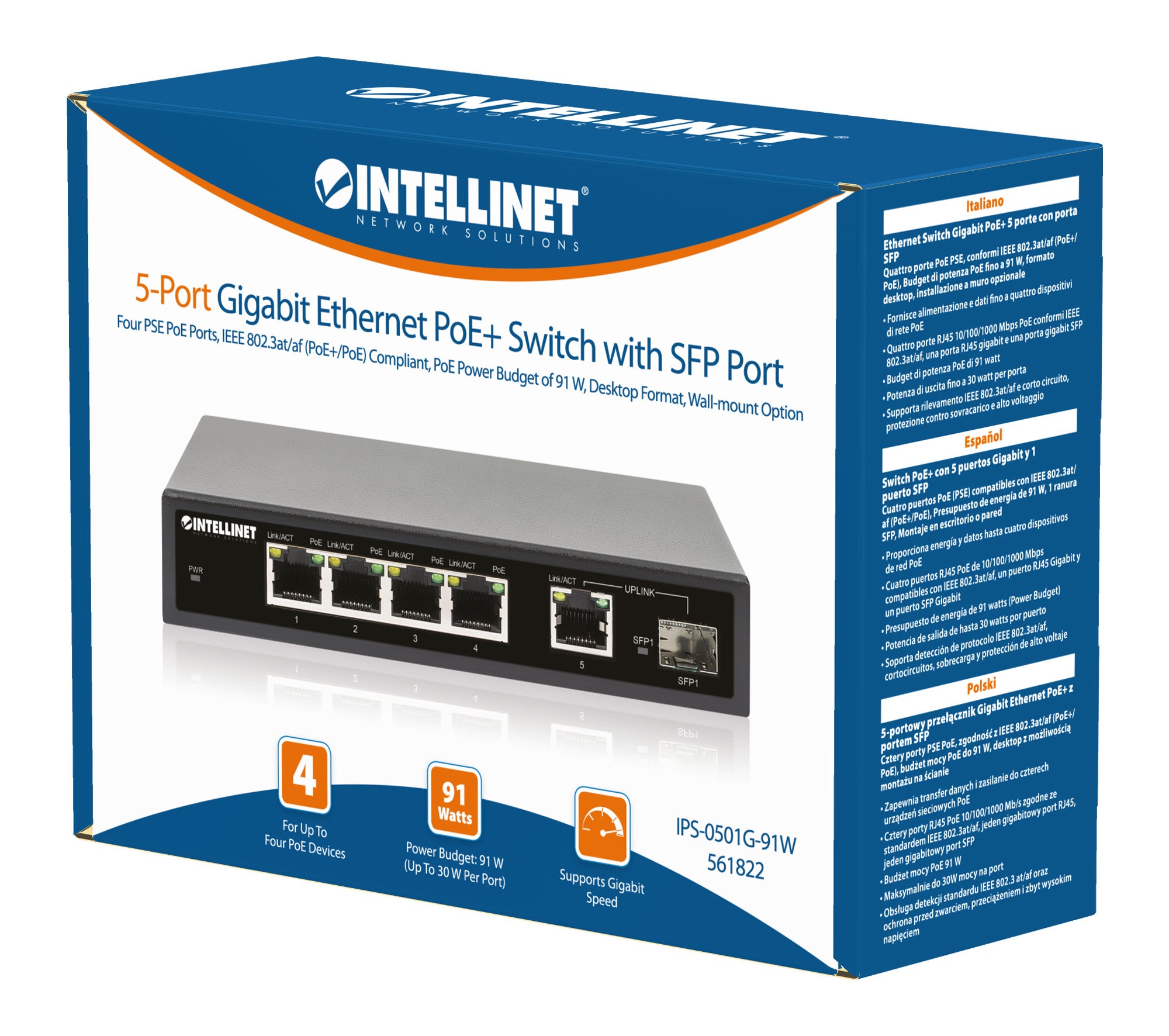 Reolink Iniettore PoE Gigabit, Fornisce PoE (30 W) O PoE (15,4 W - Foto 5