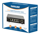 Ethernet Switch Gigabit PoE+ 5 porte Packaging Image 2