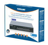 Switch PoE++ 10 porte L2 Fully Managed con 8 porte Ethernet Gigabit e 2 SFP Uplink Packaging Image 2