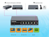 Switch PoE+ Lite Smart Managed 6 porte con 4 porte GbE / 2 porte GbE Uplink e PoE passante  Image 9