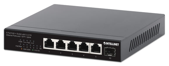 Switch PoE++ 6 porte con 5 porte Ethernet 2.5G e 1 SFP+ Uplink Image 1