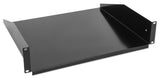 Fixed, Black, 1U, For Wallmount and Standing Cabinets with minimum 520mm depth Image 2