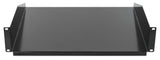 Fixed, Black, 1U, For Wallmount and Standing Cabinets with minimum 520mm depth Image 3