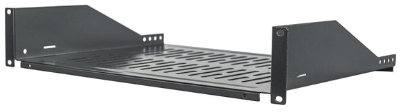 Fixed, Black, 2U, For Wallmount and Standing Cabinets with minimum 520mm depth Image 1