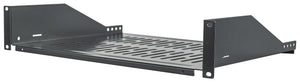 Fixed, Black, 2U, For Wallmount and Standing Cabinets with minimum 520mm depth Image 1