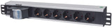 Multipresa Elettrica da Rack 19" 1.5U a 6 posti con presa tedesca Image 1