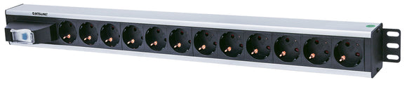 Multipresa Elettrica Verticale da Rack 12 posti con presa tedesca Image 1