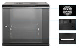 19 in. Wallmount 9U 570*600 Steel Black Image 6