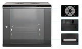 19 in. Wallmount 9U 570*600 Steel Black Image 6
