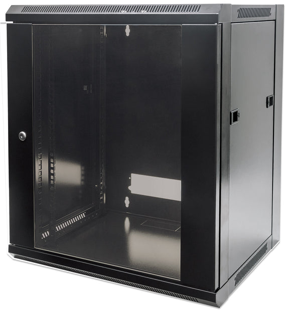 19 in. Wallmount 12U 570*600 Steel Black Image 1