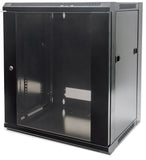 19 in. Wallmount 12U 570*600 Steel Black Image 1