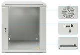 19 in. Wallmount 12U 570*600 Steel Gray Image 9