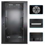 19 in. Wallmount 20U 600*600 Steel Black Image 8