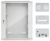 19 in. Wallmount 20U 600*450 Steel Gray Image 8