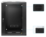 Armadio rack 19" a doppia sezione, installabile a muro Image 7