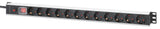 Multipresa a 12 posti Schuko per montaggio a rack verticale Image 1