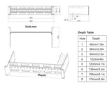 Kit guida DIN regolabile per montaggio su rack da 19", 2U Image 8