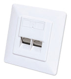Presa da parete RJ45 Cat6 10Gschermata 2 porte Image 1