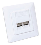 Presa da parete RJ45 Cat6 10Gschermata 2 porte Image 2