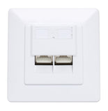 Presa da parete RJ45 Cat6 10Gschermata 2 porte Image 3