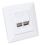 Presa da parete RJ45 Cat6a 10Gschermata 2 porte Image 2