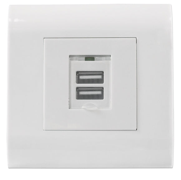 Presa a muro 2 porte USB-A con sportellino Image 1