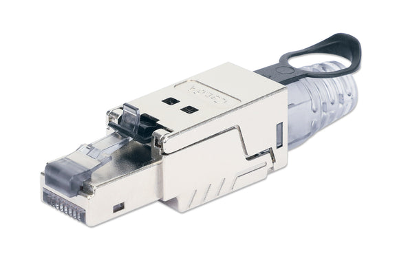 Plug modulare RJ45 Cat6a 10G Schermato Toolless con anello di sgancio a trazione  Image 1