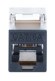 Keystone Jack Cat6A 10G Schermato Toolless Slim, nero  Image 3