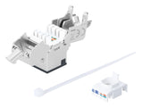 Keystone Jack Cat6A 10G Schermato Toolless Slim, nero  Image 6