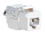 Keystone Jack Cat6A 10G Schermato Toolless Slim, Bianco Image 2