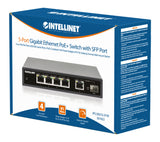 Ethernet Switch Gigabit PoE+ 5 porte con porta SFP Packaging Image 2