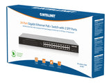 Switch PoE+ Gigabit Ethernet a 24 porte con 2 porte SFP Packaging Image 2