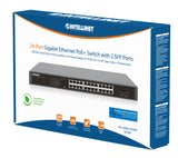 Gigabit Ethernet Switch 24-Porte PoE+ con 2 porte SFP  Packaging Image 2